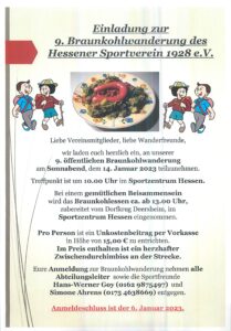 Braunkohl- wanderung @ Sportzentrum Hessen